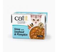 Catit Cuisine Soup - Alimento en sopa para gato - Marisco y Calabaza - Cantidad: 95 g