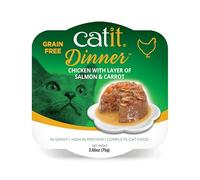 Catit Dinner Pollo con sabor a Salmón y Zanahoria, 80 g