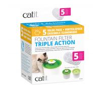 Catit Filtro de Triple Acción para Fuentes, 5 uds - ref. 43746