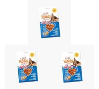 Catit Nibbly Wraps Snack seco saludables para Gatos, pescaditos envueltos en pechuga de Pollo de Verdad, Pollo y Pescado, 30 gr (Paquete de 3)