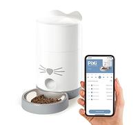 Catit Pixi Smart - Comedero automático para Gatos, Control Mediante aplicación, 1,2 kg, Color Blanco y Gris
