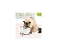 Catit Pixi Smart Water Fountain - Fuente de bebida de gatos automtico con luz y soporte de aplicacin UV -C White White