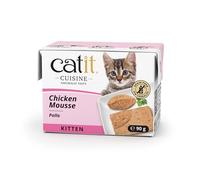 Catit Recipes Mousse de Pollo para Gatito Junior Cuisine Kitten, 90 g (Paquete de 6)