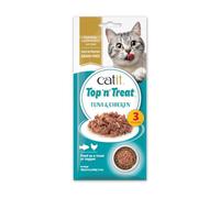 Catit Top 'n' Treat Snack Húmedo Topper Gatos 3 x 60 g Atún y Pollo | Ingredientes naturales y de calidad