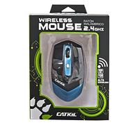 Catkil Phoenix - Ratón óptico inalámbrico, Color Azul