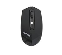 Catkil Phoenix - Ratón óptico inalámbrico, Color Negro