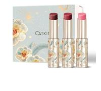 CATKIN 3pcs Glossy Coloured Lip Balm Gift Set, Bálsamo Labial Con Color