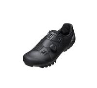 Catlike 7201000003 Whisper X2 Zapatillas MTB Para Hombres Y Mujeres - Ligeras Para MTB, Punta Y Talón Reforzados, Transpirables, Cómodas, Duraderas, Ajuste Ergonómico, Cierre MOZ, Talla 40, Negro Mate