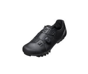 Catlike 7201000003 Whisper X2 Zapatillas MTB Para Hombres Y Mujeres - Ligeras Para MTB, Punta Y Talón Reforzados, Transpirables, Cómodas, Duraderas, Ajuste Ergonómico, Cierre MOZ, Talla 40, Negro Mate