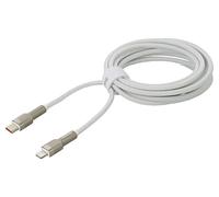 CATLJK-B02 Cable Alta Velocidad,USB 2.0 1.5m Blanco Textil 20W BASEUS