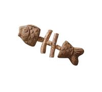 Catnip and Silvervine Chew Interactive Kitten Kicker Catnip & Silvervine Chew Fish Cuidado dental natural para gatos y gatitos adultos aburridos de interior (B)