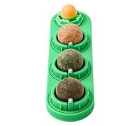 Catnip Ball | Catnip Balls | 4 Pieces Wall-mounted Chew Lick Çatnip Ball | Kitten Teething Toys | for Cleaning Scratching Exercise Entertainment Mental Stimulation Training Home Indoor Travel