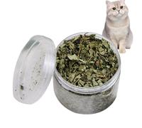 Catnip - Catnip - Hierba gatera natural orgánica | Vitalizador felino molido | Dientes limpios naturalmente deja el tratamiento de hierba gatera ideal para estimular el juego y reducir el estrés en