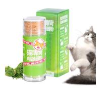 Catnip - Golosinas para gatos - 6 g de polvo de hierba natural, digestión saludable, ayuda para la limpieza del cabello, tratamiento del aburrimiento y enriquecimiento | Gatos senior y razas grandes |