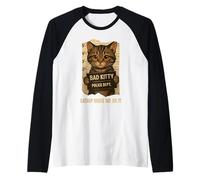 Catnip Made Me Do It Funny For Cat Lover Men Women Camiseta Manga Raglan