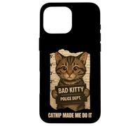 Catnip Made Me Do It Funny For Cat Lover Men Women Carcasa para iPhone 16 Pro Max