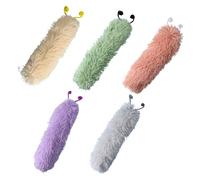 Catnip Plush Doll Interactive Cat Toy, 14.17x3.15in Compact Caterpillar-Shaped Chew, Bite-Resistant Authentic Design, Multissize Suitable for Kitten Ejercise Playtime Use
