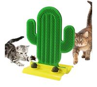 Catnip Scratch Pad, Cactus-Shaped Cat Scratcher, Interactive Claw Grinding Toy Cognitive Play Portable Compact Versatile Ideal para pequeñas y medianas mascotas, verde