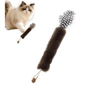 Catnip Teaser Wand - Silvervine Cat Chew Toys, Natural Wood Gall Fruit,Playful wings Plush Rod | teeth Care Accessory, Indoor Pet Kitten Birthday Enrichment Boredom Relief Interactive Exercise Tool