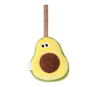Catnip Toys for Cats, Cat Nip Toy Cats, Wood Caltrop, Avocado Shape Chew Ball For Feline, Plush Cloth, Poliéster Fiber, Chewing Toys For Kitten Teething Ejercise Playing, 3,54 x 2,36 x 7,48 inch