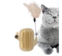 Catnip Toys For Indoor Cats, Teaser Stick Catnip Ball Groomer Brush, Chew Toys Wall Corner Brushes, Edible Wall Treats For Cat Cleaning, Massage and Shedding, Interactive Fun