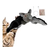 Catnip Toys, Interactive Cat Toy, Motion Activated Mice, Squeaky Flapping Wings, Smart Electronic Cats with Teaser Stick for Home, Living Room, Playroom, Corner, Pet Lounge, 8,27 x 4,72 x 2,17