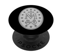 Católica Bendita Virgen María: Medalla milagrosa PopSockets PopGrip Adhesivo