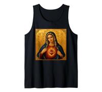 Católico Inmaculado Corazón de María. Camiseta sin Mangas