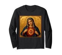 Católico Inmaculado Corazón de María. Manga Larga