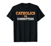 Católicos Vs Comités Humor Divertido de la Escuela católica Camiseta