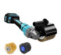 Catolsss Lijadora de cepillos con batería, 800 W, compatible con Ma-kita 18 V, sin escobillas, máquina de satén de 8000 rpm para renovación exterior, 2 cepillos de compartimentos y accesorios (sin