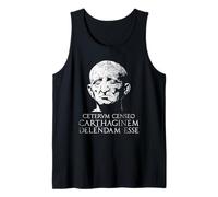 Catón el Viejo Carthago Delenda EST Camiseta sin Mangas
