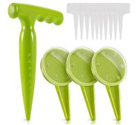 CATOR 12 Pcs Herramienta Sembradora, Herramientas Siembra, Sembradora Manual de Plantas, Dispensador de Semillas, Etiquetas Planta, Ayudas para el Cultivo de Suculentas y Plantas de Jardín
