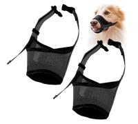 CATOR Bozal para Perros 2 Piezas, Bozal para Perros Mediano, Bozal Suave para Perros, Bozal Lazo Ajustable, para Perros Pequeños Medianos Grandes (para 13-27 kg)