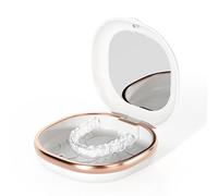 CATOR Caja ortodoncia, 1 Piezas Caja de baño para dentadura postiza, Caja Ferula Dental, Caja de dientes para proteger los dientes con agujeros de ventilación, caja de dentadura de ortodoncia