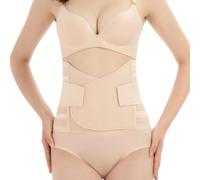 CATOR Faja postparto, Faja Postparto Cesarea, Fajas Postparto Reductora Faja Postparto Recuperacion - Fajas Postparto Cesarea Cinturón de Pelvis de Banda de Envoltura de Vientre para Mujer - Almendra
