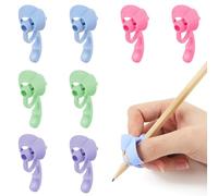 CATOR - Paquete de 8 ayudas para escribir para niños, portalápices de silicona, ayudas ergonómicas para escribir, agarres para lápices para niño en edad preescolar y adultos