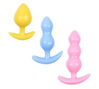 CATOR Set di 3 Plug Anales Silicona,Juguetes Anales Plugs, Juguetes Eróticos para Adultos, Juguetes Eróticos Sexuales pour Femmes Hommes Plugs Anaux Butt Plug Silicone, S+M +L