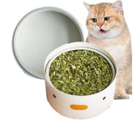 Catornera natural para gatos, golosinas para gatos | Juguetes interactivos de hierba gatera seca para interiores | Entrenamiento de mascotas Alimentos de relajación en polvo para perros, mascotas, cac