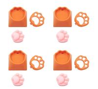 CatPaw Tapas para teclas con forma de silicona ABS Teclas para juegos para teclado mecánico actualizado Accent para teclado mecánico estándar