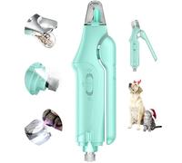 CATPICK Cortaúñas 2 en 1 para gatos y cortaúñas para perros grandes, medianos y pequeños, cortador de garras de gatos, sensor rápido y protector de seguridad, recargable por USB, con 2 luces LED
