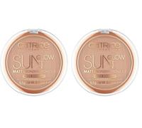 Catr. Sun Glow Matt Polvos Bronceadores Mates 030 (Paquete de 2)