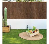 Catral | Brezo con Coco 1.5x3 M | Resistente Y Duradero | Cerramiento Natural | Ocultación | Protección UV