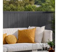 Catral Mimbre Lop Ecológico Antracita Gris para Jardín y Terraza 1.8X3 M | Ideal Para La Decoración De Exteriores, Fácil Instalación En Terraza, Balcón Y Jardín, Resistente Y Duradero