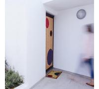 CATRAL NORTENE | Cortina Puerta Planets 60 Líneas | 90x200 cm | Madera Natural | Hecha a Mano