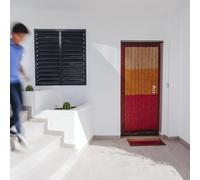 CATRAL NORTENE | Cortina Puerta Sunset 60 Líneas | 90x200 cm | Madera Natural | Hecha a Mano