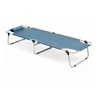 Catre Plegable para Adultos, Resistente, con Colchón, Rueda Universal con Cierre de Seguridad, Cama Abatible Horizontal Portátil Oxford de Doble Capa 1200D, para Exteriores