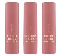 Catrice Blushin' Charm Multi Stick, colorete, n.º 050, marrón, resultado inmediato, natural, radiante y fresco, vegano, sin parabenos, sin nanopartículas, paquete de 3 (3 x 5,5 g)