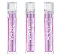 Catrice Brillo de labios Diamond Glaze, n.º 030, violeta, resultado inmediato, vegano, sin parabenos, sin partículas de microplástico, sin nanopartículas, paquete de 3 (3 x 3 ml)