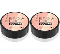 Catrice Brow Fix cera fijadora de cejas, definir, fijación, resultado inmediato, translúcido (5g) (Paquete de 2)